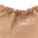 Shiny Calfskin Quilted Chanel 22 Beige
