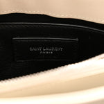 Calfskin Y Quilted Monogram Small Loulou Chain Satchel Ivory