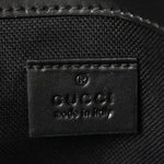 GG Supreme Monogram Web Slim Belt Bag Black Grey
