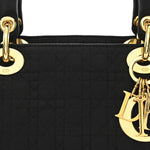 Nylon Cannage Large Lady Dior Black