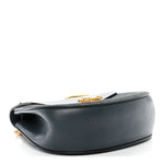 Suede Smooth Calfskin Mini Drew Shoulder Bag Cloudy Blue