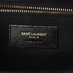 Grain De Poudre Matelasse Chevron Large Monogram Satchel Black