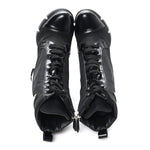 Spazzolato Re-Nylon Metal Triangle Logo 110mm Ankle Boots 37 Black