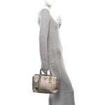 Nylon Saffiano Bi-Color Tote Grey