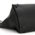 Grained Calfskin Medium Phantom Luggage Black