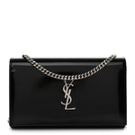 Glazed Calfskin Cassandre Wallet On Chain WOC Black