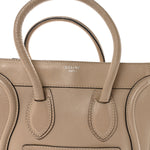 Drummed Calfskin Micro Luggage Dune