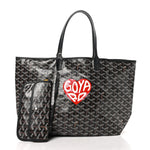 Goyardine Coeur Saint Louis PM Black