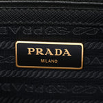 Saffiano Small Galleria Double Zip Tote Black