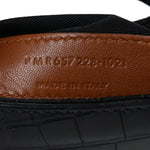 Calfskin Crocodile Embossed Le 5 A 7 Hobo Black