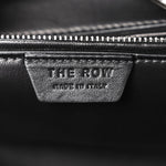 Grained Calfskin East West Bowling Bag Black