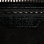 Drummed Calfskin Micro Luggage Black