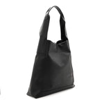 Calfskin Go Large Shoulder Bag Black