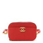 Caviar Quilted Waist Bag Red