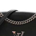 Soft Calfskin My Lockme Chain Bag BB Black