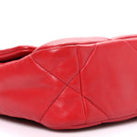 Lambskin Quilted Medium Chanel 19 Flap Red