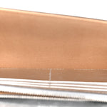 Metallic Mirror Fabric Emmie Clutch Bag Silver