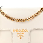 Saffiano Flap Shoulder Bag Talco