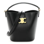 Smooth Calfskin Triomphe Small Louise Bag Black