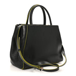 Vitello Elite Apple Charm Petite 2Jours Tote Black