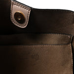 Eco Alter Nappa Perforated Logo Mini Crossbody Dark Taupe