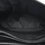Calfskin Y Quilted Monogram Monochrome Large Loulou Chain Satchel Black