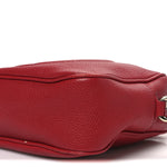 Pebbled Calfskin Small Soho Disco Bag Vibrant Red