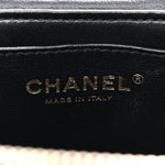Lambskin Quilted Trendy Vanity Case Black