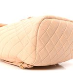 Calfskin Quilted Small Urban Spirit Backpack Beige