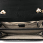 Dollar Calfskin Interlocking G Shoulder Bag Black