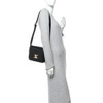 Shiny Calfskin Medium Triomphe Black
