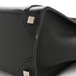 Drummed Calfskin Micro Luggage Black