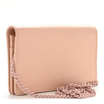Dollar Calfskin Enamel Monochrome Mini GG Marmont Chain Wallet Perfect Pink