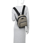 GG Supreme Monogram Small Eden Day Backpack Black
