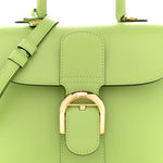 Box Calfskin PM Brillant Satchel Aloe
