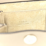 Suede Calfskin Mini Faye Bracelet Bag Motty Grey