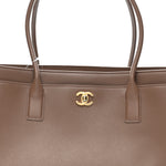 Calfskin Archetype Small Shopping Tote Light Brown