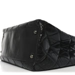 Calfskin Quilted Small Coco Soft Tote Black