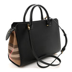 Calfskin Mega Check Small Banwell Tote Black