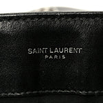Calfskin Y Quilted Monogram Medium Loulou Chain Satchel Black