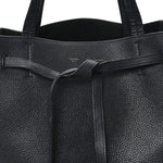 Soft Grained Calfskin Small Belt Cabas Phantom Black