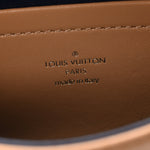 Lambskin Embossed Monogram Pochette Coussin Camel