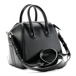 Shiny Lord Calfskin Mini Antigona Black
