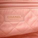 Shiny Calfskin Quilted Small Chanel 22 Light Pink
