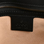 Calfskin Matelasse Small GG Marmont Shoulder Bag Black