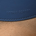 Calfskin Matelasse Aria Small GG Marmont Chain Shoulder Bag Clear Blue
