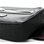 Soft GG Supreme Monogram Web Belt Bag Black Grey