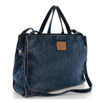 Denim Medium Shopping Bag Blue
