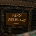Fabric Tapestry Effect Fendi Dots Baguette Matcha Dove Multicolor