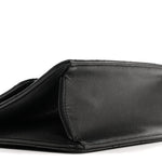 Caviar Quilted Small Chain Frame Flap Black